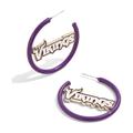 BaubleBar Minnesota Vikings Enamel Hoop Earrings