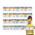 Tableau mural de l'alphabet pour chambre à coucher affiche graphique ABC ligne de chiffres 0-10