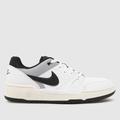 Nike full force lo trainers in white & black