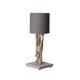 Lampe de chevet en bois gris