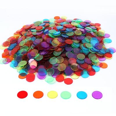 GSE™ 500-Pack 3/4-inch Plastic Bingo Chips for B...