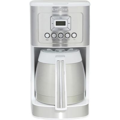 Cuisinart DCC-3400W 12-Cup Programmable Coffeemaker with Thermal Carafe, White
