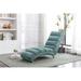 58 inch Linen Chaise Lounge Sofa, Modern Long Lounge Single Sofa Chair for Office, Hotel, studio, Dining Room, Bedroom Etc