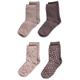 NAME IT Mädchen NMFWAK Wool XXIII Socken, Antler/Pack:4 Pack, 28/30