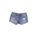 Rag & Bone/JEAN Denim Shorts - Mid/Reg Rise: Blue Bottoms - Women's Size 25 - Distressed Wash