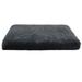 Dog Bed for Crate High Resilience Foam Dog Crate Mat Kennel Pad with Soft Wavy Plush Anti-Slip Washable Mattress - Dark grey