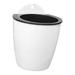 Plastic Lazy Flower Pot Plastic Lazy Flower Pot Creative Round Gardening Wall Hanging Planter Self Watering Flowerpot Wall Mounted Plants Succulents Holder Long Time Water Storage (White)Round Garde