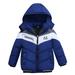 Kiplyki Kids Winter Coats Discount Toddler Baby Boys Girls Winter Stripe Jacket Zipper Hooded Windproof Coat
