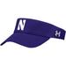 Men's Under Armour Purple Northwestern Wildcats Logo Performance Adjustable Visor