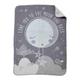 Clair de Lune Over The Moon Fleece Blanket (Supplier Colour: Grey)