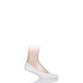 1 Pair White Cool 24/7 Cotton Invisible Socks Men's 11.5-12.5 Mens - Falke