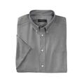 Men's Big & Tall KS Signature Wrinkle Free Short-Sleeve Oxford Dress Shirt by KS Signature in Black (Size 18 1/2)