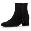 Stiefelette GABOR, Damen, Gr. 43, schwarz, Ziegenveloursleder, unifarben, elegant, Schuhe, Blockabsatz, Businesschuh, Ankleboots mit Best Fitting-Ausstattung