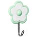 25pcs Flower Shape Coat Hooks Keys Hooks Decorative Wall Hooks Bedroom Sticky Hooks