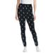 Plus Size Women's Peanuts Snoopy Allover Print Leggings by Peanuts in Black Snoopy (Size 3X)