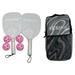 Pickleball Paddles with 2 Rackets 4 Balls and Storage Bag Pickleball Rackets Pink