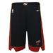 Youth Nike Black Miami Heat Icon Edition Mesh Performance Swingman Shorts