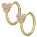 Women's BaubleBar Mickey & Friends Huggie Charm Hoop Earrings