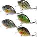 Xingbo Fishing Lure Lot Shallow Diving Rattling Crankbait Hook Bass Bait Tackle 5Pcs