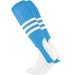 Striped Baseball Stirrups Pattern B (Columbia Blue/White Medium)