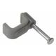 Cable Clip Flat Grey 1.00mm Box 100 FORFCC1G - Grey - Forgefix