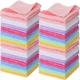 Newwiee 40 Pcs Wash Cloth Bulk 10 x 10 Inch Bath Hand Bamboo Washcloths Soft Small Towel for Baby Kids Women Face Towel for Bathroom Washing Face Body Multipurpose Fingertip Rags, Multicolor