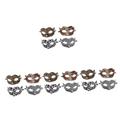 ABOOFAN 16 Pcs Leopard Pvc Half Half Skeleton Halloween Girl Masquerade Costume Animal Cosplay Party Half Animal Carnival Lace Man