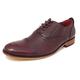 Mens Leather Lined Smart Lace Up Oxford Brogues Shoes Oxblood Burgundy 10