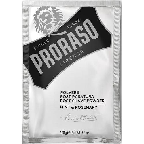 PRORASO – Minze & Rosmarin Post-Shave Powder Rasur 100 g Herren