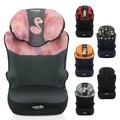 Nania - Start I 106-140 cm R129 i-Size Belted Booster car seat - for Children Aged 5 to 10 - Height-Adjustable headrest - Reclining Base - Made in France (Flamingo)