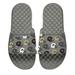 Men's ISlide Gray Colorado Buffaloes Helmet Pattern Slide Sandals