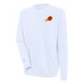 Men's Antigua White Phoenix Suns Victory Pullover Sweatshirt