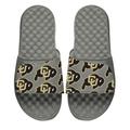 Youth ISlide Gray Colorado Buffaloes Primary Logo Pattern Slide Sandals