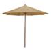 Freeport Park® Inglesbatch 9 Ft. Commercial Woodgrain Market Patio Umbrella Fiberglass Ribs In Sunbrella Metal | 103 H x 108 W x 108 D in | Wayfair