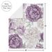 Sweet Jojo Designs Purple Ivory in Gray/Green/Indigo | 36 H x 30 W in | Wayfair Blanket-Peony-PU-IV