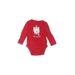 Baby Gap Long Sleeve Onesie: Red Bottoms - Size 18-24 Month