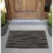 Wade Logan® Arthel Non-Slip Outdoor Door Mat Synthetics in Black | Rectangle 1'6" x 2'6" | Wayfair E077A30F00EA4400AADD2A4B3AEB3BD2