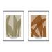 Birch Lane™ Zabini 3 & 4 Framed On Canvas 2 Pieces Print Canvas in Brown/Green | 20 H x 14 W x 1.25 D in | Wayfair 3E65BEFA6D774B13A4E7DE371AEAF7A2