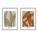 Birch Lane™ Zabini 3 & 4 Framed On Canvas 2 Pieces Print Canvas in Brown/Green | 10 H x 7 W x 1.25 D in | Wayfair 735951C64E724E5E86FCA4DC552778AE