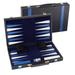 GSE™ 15" Leather Backgammon Board Game Set, Portable Folding Backgammon Board Game with Game Pieces - Medium