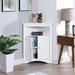 Sideboard Cabinet,Corner Cabinet,Bathroom Corner Cabinet with Doors and Shelves,Standing Storage Cabinet