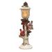 Transpac Resin 13 in. Multicolor Christmas Light Up Cardinal And Birch Light Post Decor - White/Gold/Red