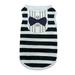 Pet Shirt Round Collar Stripe Bowknot Decor - Pet Dog Sleeveless Shirt Outfit - for Party