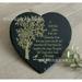 Heart Shape Memorial Stone Memorial Stone for Loved One Pet Memorial Stone for Garden Cemetery