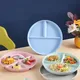 Plaque de Table Synchronisée pour Enfants Mathiée Trois Compartiments Ménage Plastique