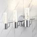 JONATHAN Y Alain Minimalist Modern Bubble Acrylic/Iron Integrated LED Vanity Light by 3-Light - Chrome