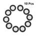 10PCS 11.6mm Inner Diameter Faucet With Mesh Rubber Gasket Anti-blocking Filter Metal Hose Coupling Filter Washers For Water Tap Use(Black)