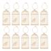 10pcs Spring Themed Wooden Pendants Wood Slice Pendants Hollow-out Pendants