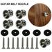 24Pcs Folk Guitar Belt Buckle Guitar Belt Screw Bolt Guitar Belt Fixator