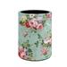 Binienty Vintage Flower Print Pencil Holder for Desk Womens Girls Cute Daisy Pen Holder Office Pen Organizer Control Storage Box PU Leather Makeup Brush Holder Stand Cup Pot